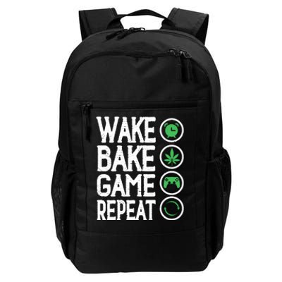 Game Controllers Wake Bake Game Repeat Gift Video Games Daily Commute Backpack