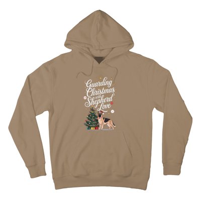 Guarding Christmas With German Shepherd Love Dog Mom Hoodie