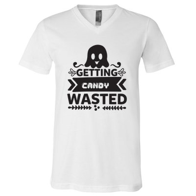 Getting Candy Wasted V-Neck T-Shirt