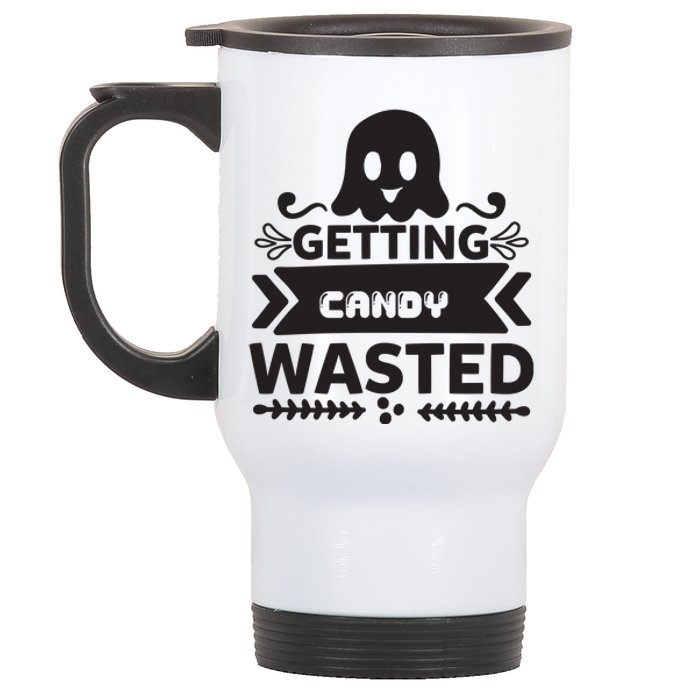 Getting Candy Wasted Stainless Steel Travel Mug