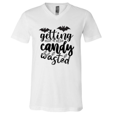 Getting Candy Wasted V-Neck T-Shirt