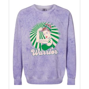 Gallbladder Cancer Warrior Gift Gallbladder Cancer Awareness Gift Colorblast Crewneck Sweatshirt