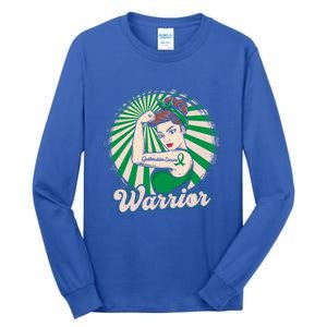 Gallbladder Cancer Warrior Gift Gallbladder Cancer Awareness Gift Tall Long Sleeve T-Shirt