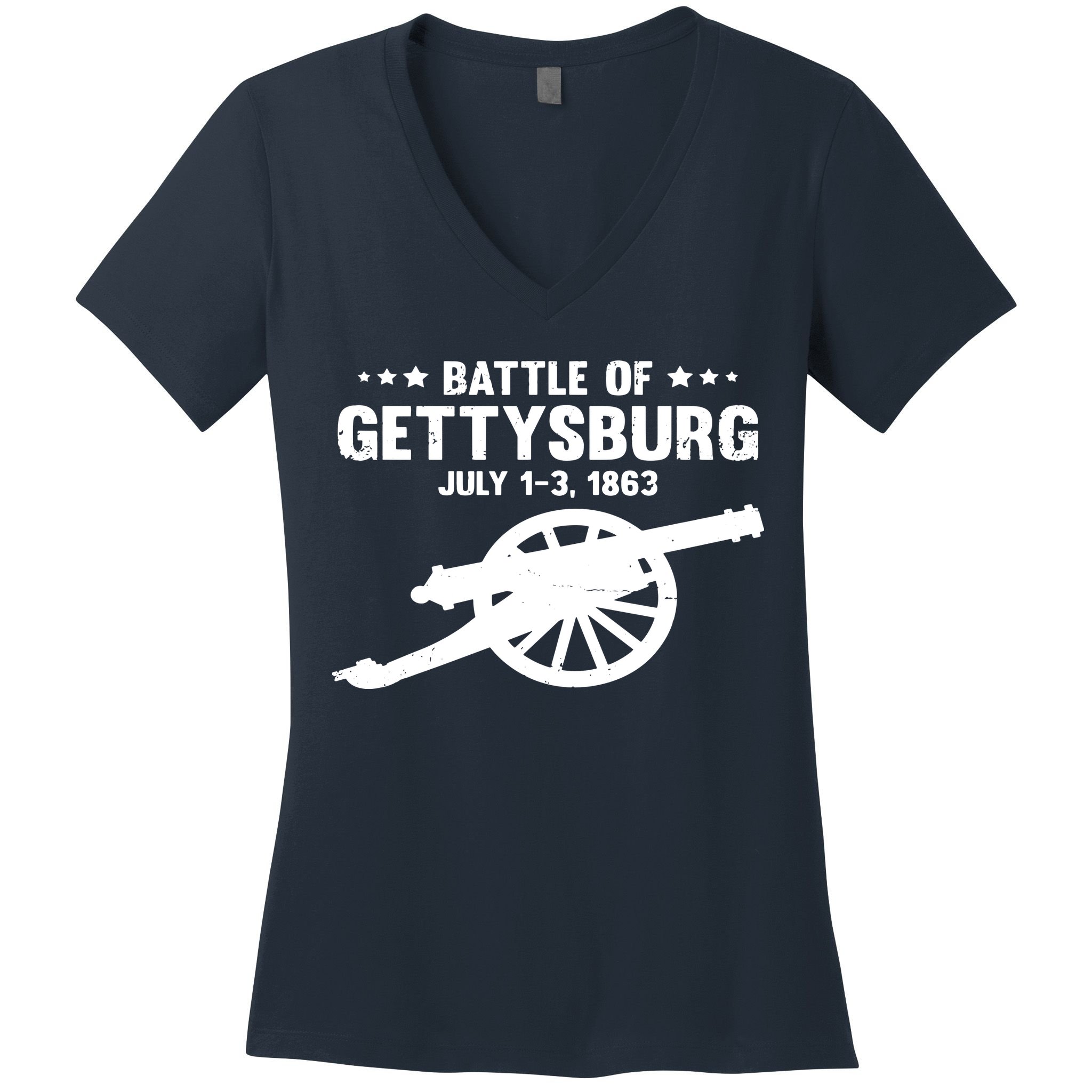 Gettysburg Civil War Battle Women's V-Neck T-Shirt