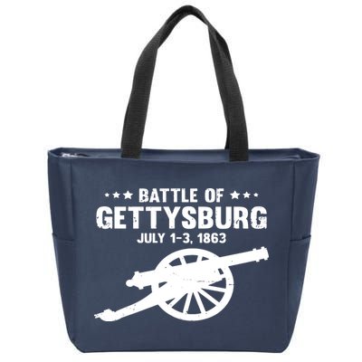 Gettysburg Civil War Battle Zip Tote Bag