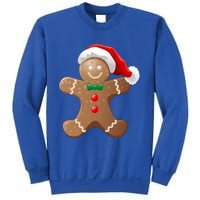 Gingerbread Cookie With Santa Claus Hat Christmas Gift Sweatshirt