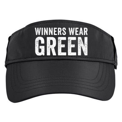 Green Color War Camp Team Game Competition Winners Adult Drive Performance Visor