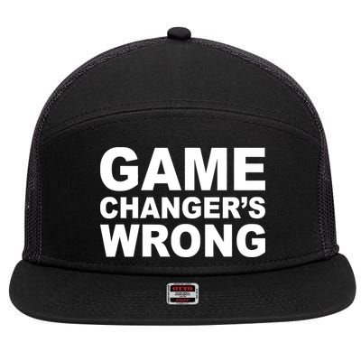 Game Changer's Wrong 7 Panel Mesh Trucker Snapback Hat