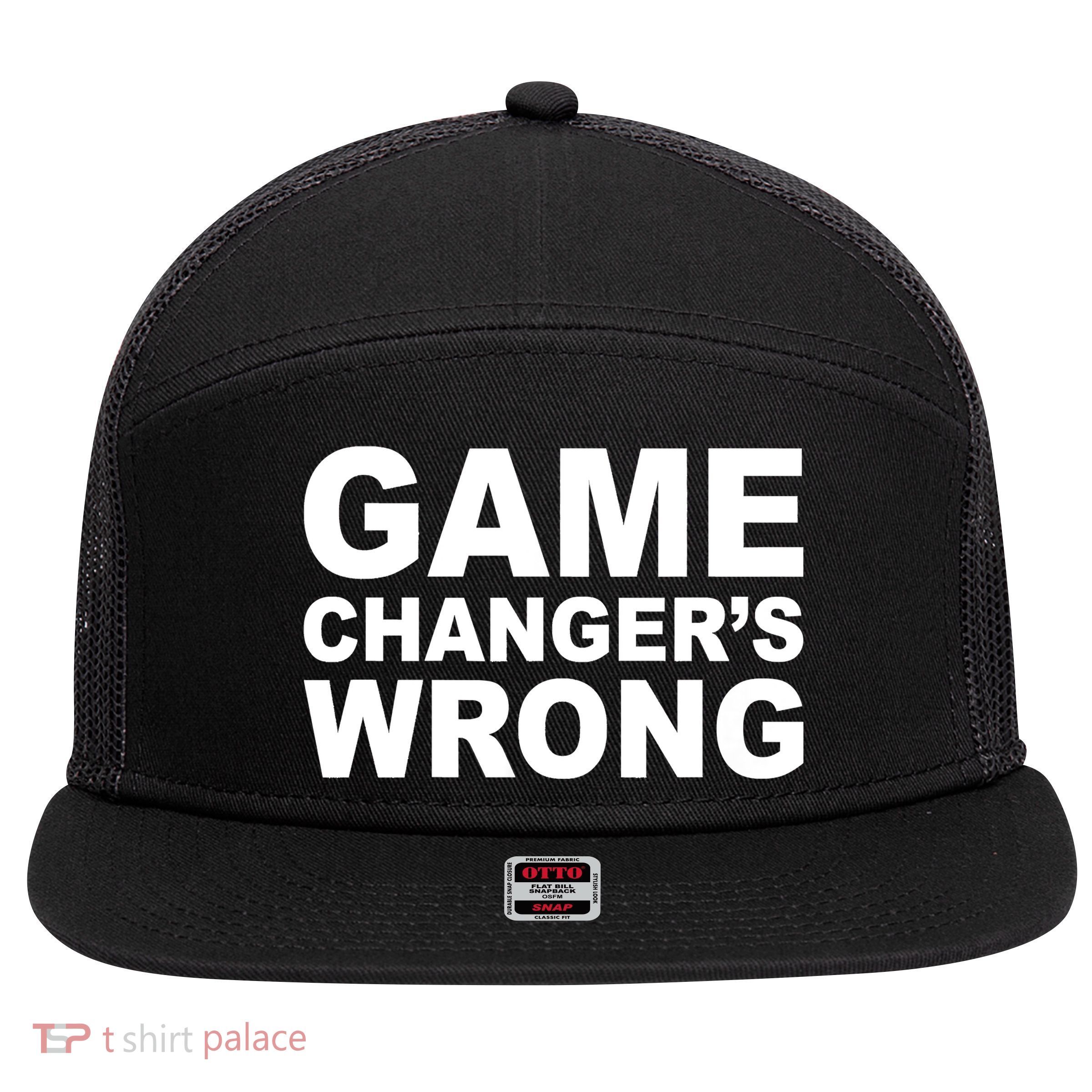 Game Changer's Wrong 7 Panel Mesh Trucker Snapback Hat