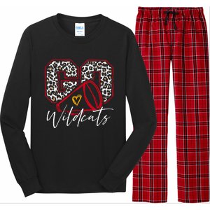 Go Cheer Wildcats Name Athletic Sport Long Sleeve Pajama Set