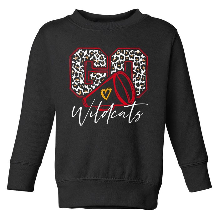 Go Cheer Wildcats Name Athletic Sport Toddler Sweatshirt