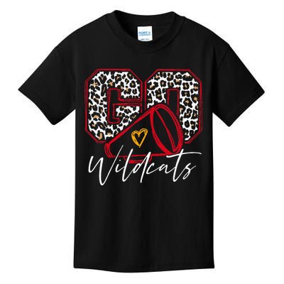 Go Cheer Wildcats Name Athletic Sport Kids T-Shirt