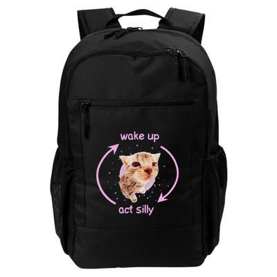 Girl Cats Wake Up Act Silly Cat Meme Certified Freak Backpack
