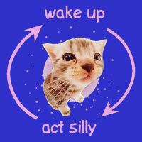 Girl Cats Wake Up Act Silly Cat Meme Certified Freak Zip Tote Bag