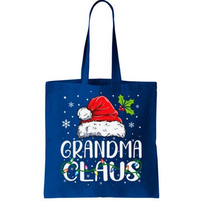 Grandma Claus Xmas Santa Matching Family Christmas Pajamas Tote Bag