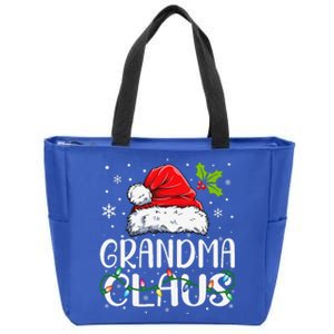 Grandma Claus Xmas Santa Matching Family Christmas Pajamas Zip Tote Bag