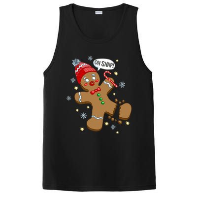 Gingerbread Cookie Xmas Oh Snap Funny Cute Christmas Gift PosiCharge Competitor Tank