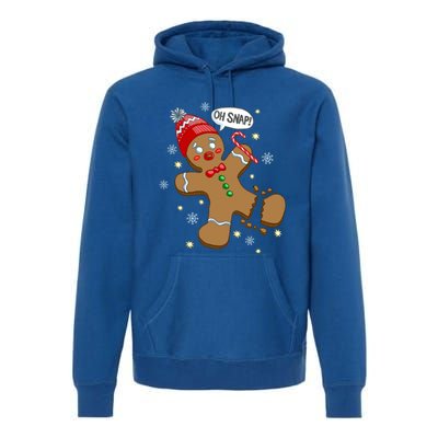 Gingerbread Cookie Xmas Oh Snap Funny Cute Christmas Gift Premium Hoodie