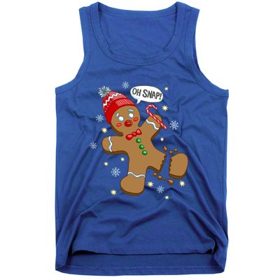 Gingerbread Cookie Xmas Oh Snap Funny Cute Christmas Gift Tank Top