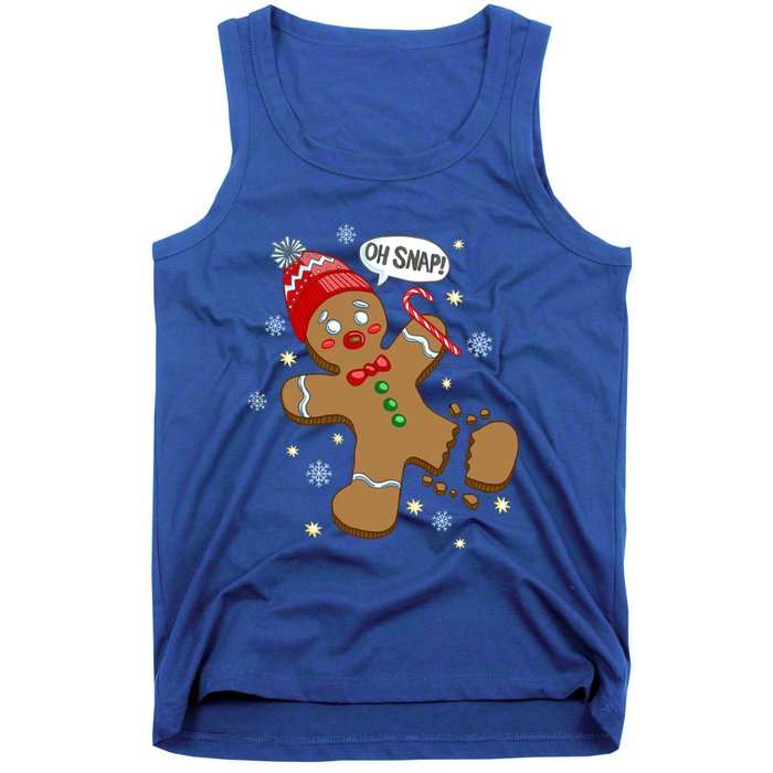 Gingerbread Cookie Xmas Oh Snap Funny Cute Christmas Gift Tank Top