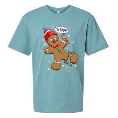 Gingerbread Cookie Xmas Oh Snap Funny Cute Christmas Gift Sueded Cloud Jersey T-Shirt