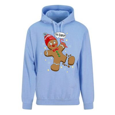 Gingerbread Cookie Xmas Oh Snap Funny Cute Christmas Gift Unisex Surf Hoodie