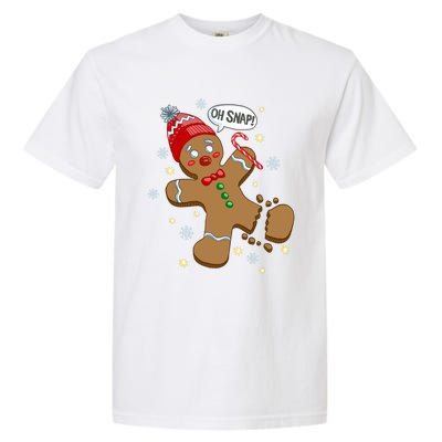 Gingerbread Cookie Xmas Oh Snap Funny Cute Christmas Gift Garment-Dyed Heavyweight T-Shirt