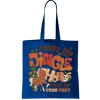 Groovy Cow Xmas Giddy Up Jingle Horse Pick Up Your Feet Gift Tote Bag