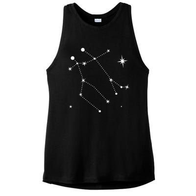 Gemini Constellation Zodiac Ladies PosiCharge Tri-Blend Wicking Tank