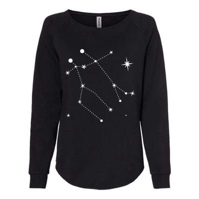 Gemini Constellation Zodiac Womens California Wash Sweatshirt