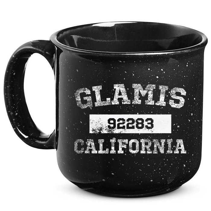 Glamis California Zip Code 92283 Distressed 15oz Campfire Ceramic Mug