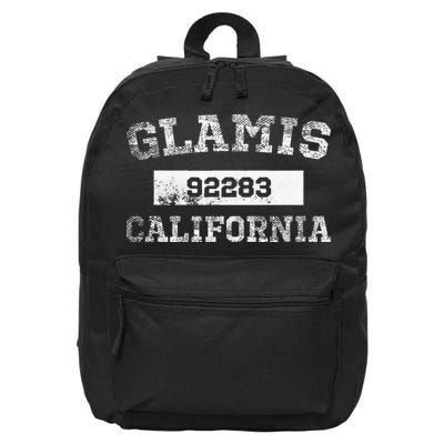 Glamis California Zip Code 92283 Distressed 16 in Basic Backpack