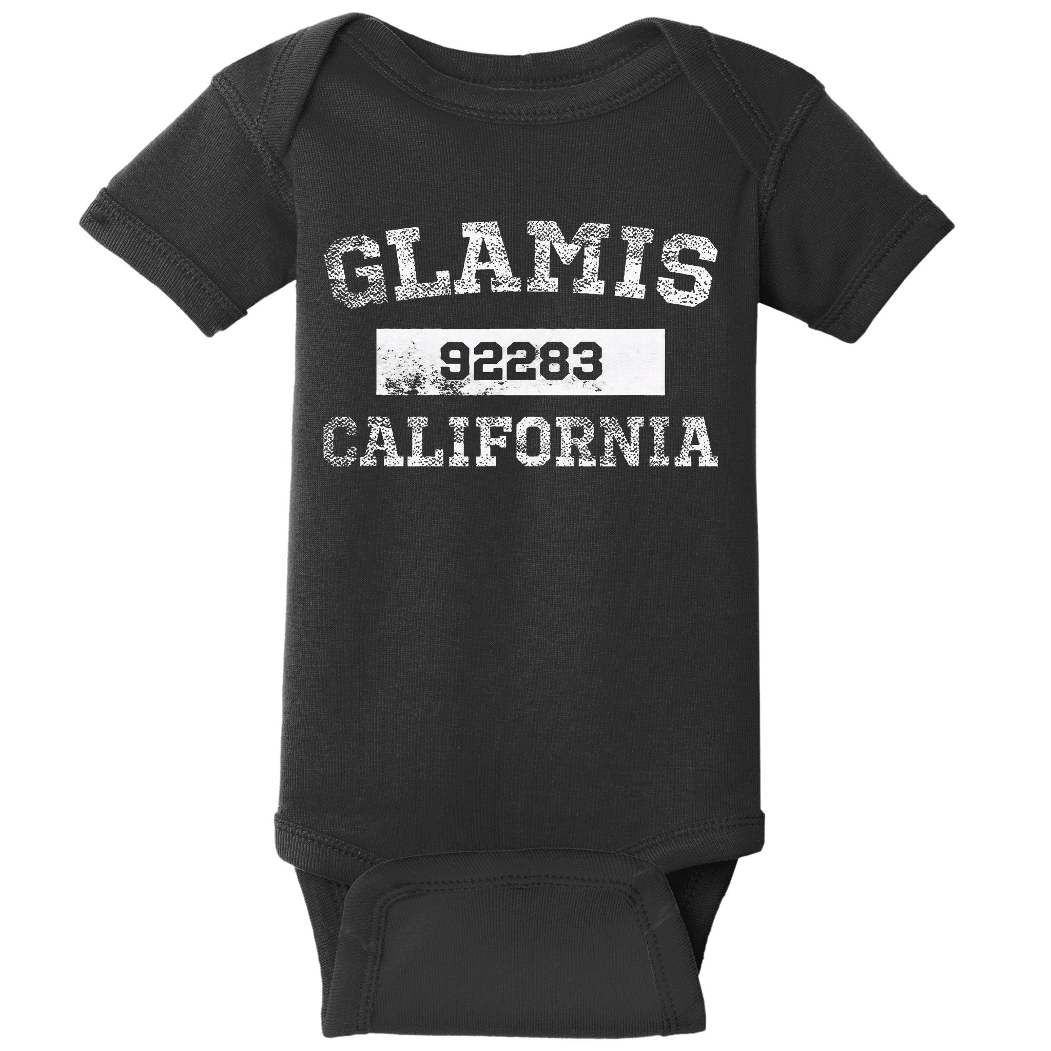 Glamis California Zip Code 92283 Distressed Baby Bodysuit