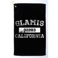 Glamis California Zip Code 92283 Distressed Golf Towel