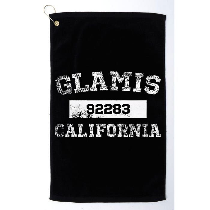 Glamis California Zip Code 92283 Distressed Golf Towel