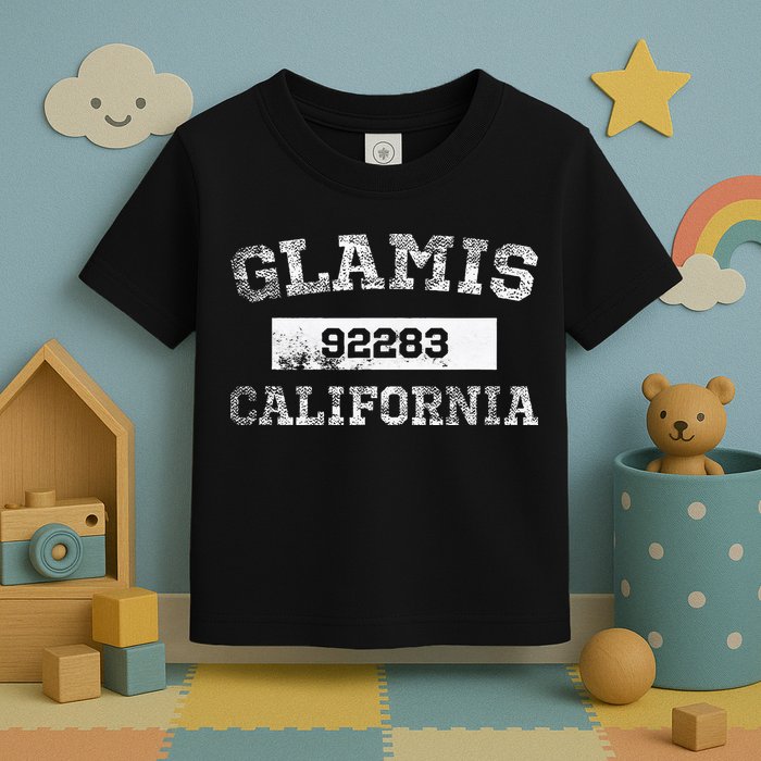 Glamis California Zip Code 92283 Distressed Toddler T-Shirt