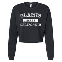 Glamis California Zip Code 92283 Distressed Cropped Pullover Crew