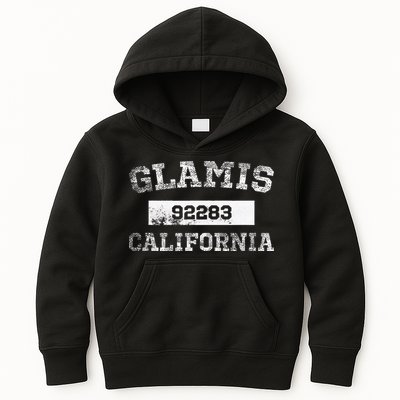 Glamis California Zip Code 92283 Distressed Kids Hoodie