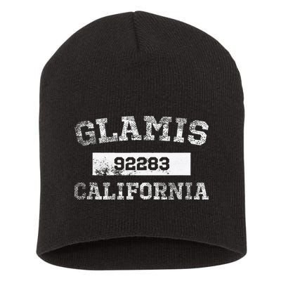 Glamis California Zip Code 92283 Distressed Short Acrylic Beanie