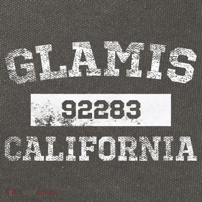 Glamis California Zip Code 92283 Distressed Cotton Canvas Backpack
