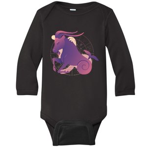 Goat Capricorn Zodiac Baby Long Sleeve Bodysuit