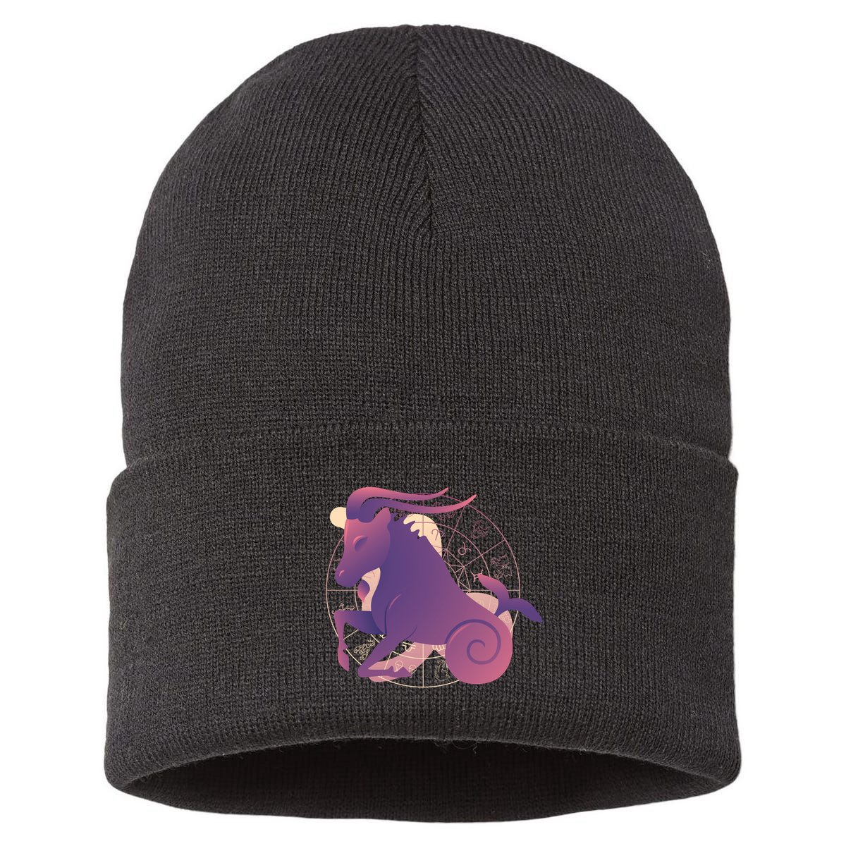 Goat Capricorn Zodiac Sustainable Knit Beanie