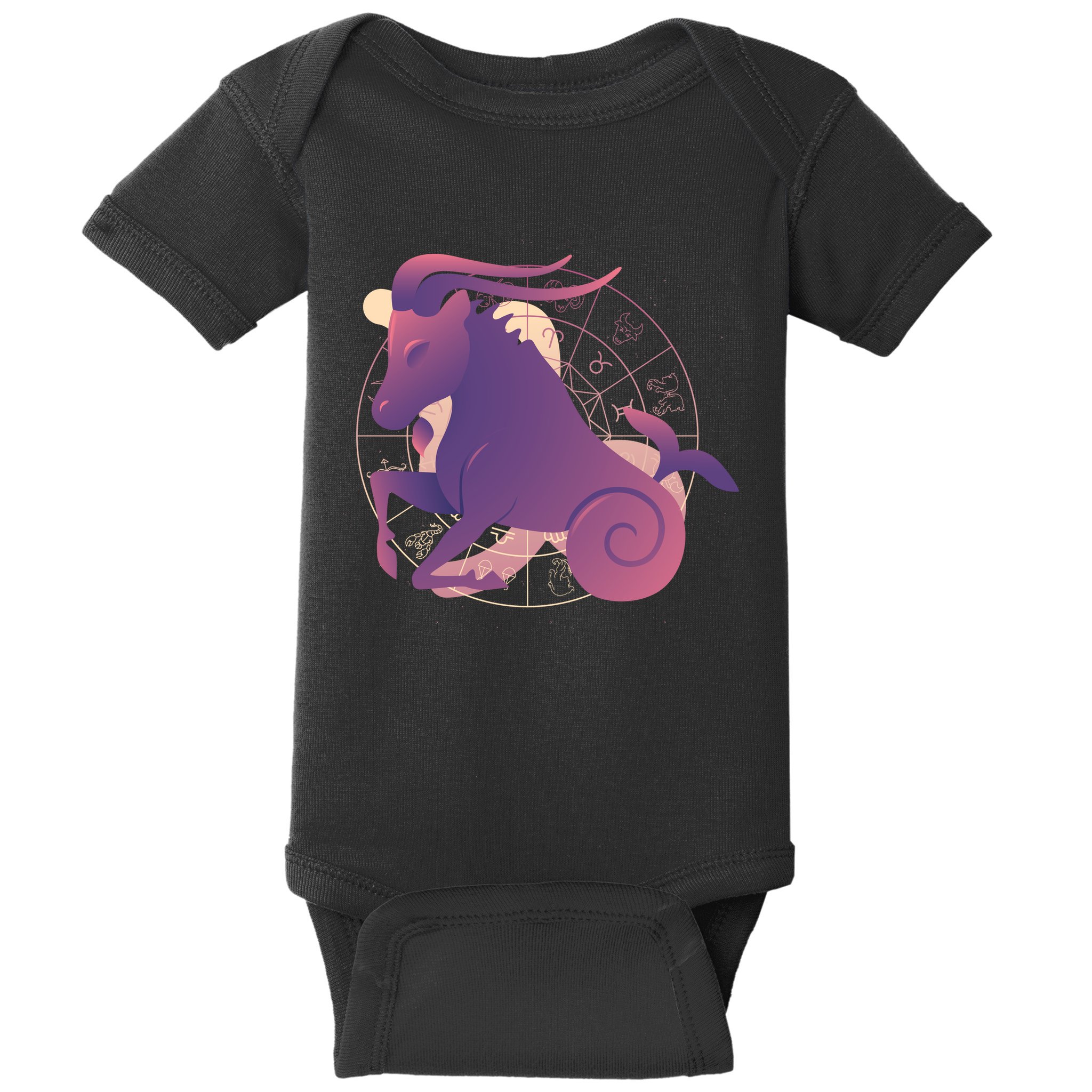 Goat Capricorn Zodiac Baby Bodysuit