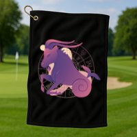 Goat Capricorn Zodiac Golf Towel