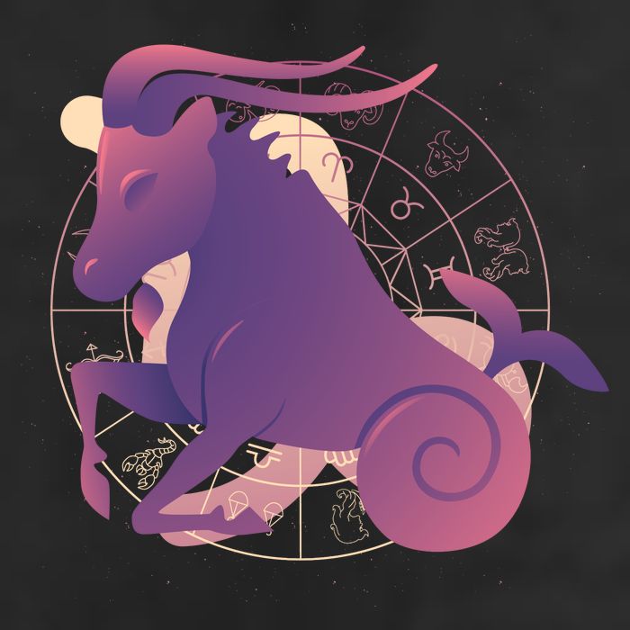 Goat Capricorn Zodiac Golf Towel