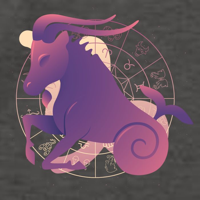 Goat Capricorn Zodiac Vector Backpack