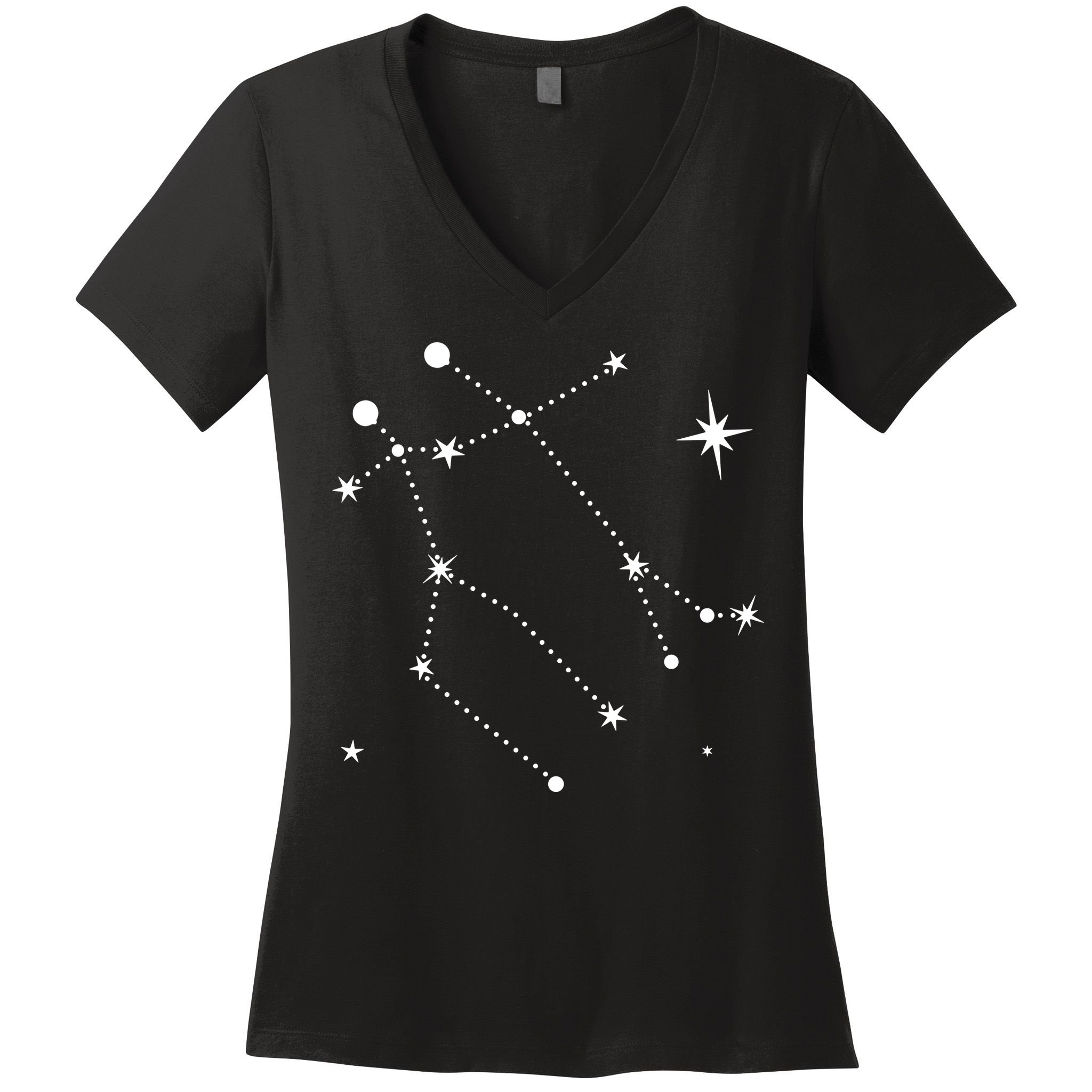 Gemini Constellation Zodiac Women's V-Neck T-Shirt