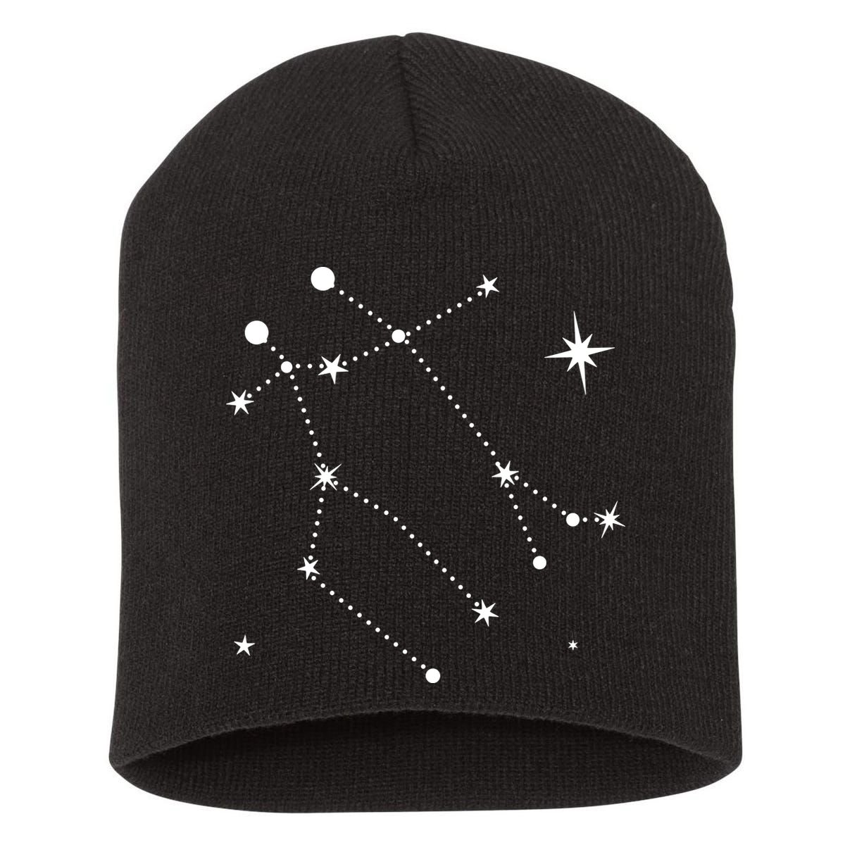 Gemini Constellation Zodiac Short Acrylic Beanie