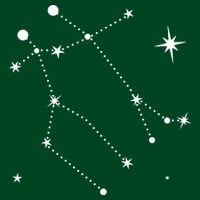 Gemini Constellation Zodiac Button
