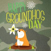 Groundhog Day 2024 Happy Ground Hog Legacy Tie Dye Trucker Hat